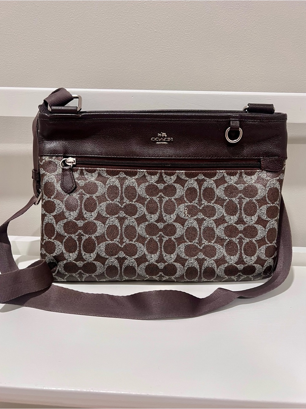 Coach Spencer Signature Crossbody in Brown
